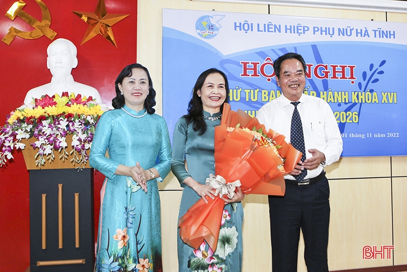 Bà Nguyễn Thị Lệ Hà giữ chức Chủ tịch Hội LHPN tỉnh Hà Tĩnh