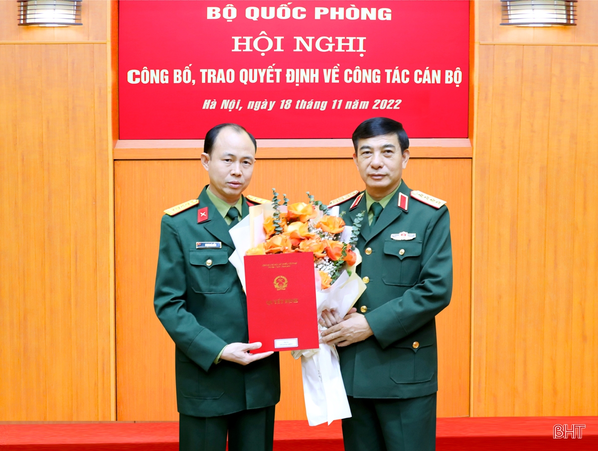 Đại tá quê Hà Tĩnh được bổ nhiệm giữ chức Tư lệnh Binh đoàn 16