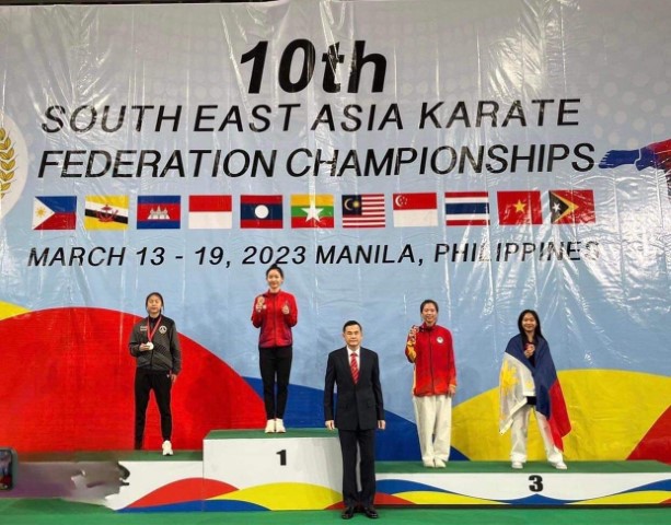 Hà Tĩnh giành 7 huy chương tại Giải Vô địch Karate Đông Nam Á 2023