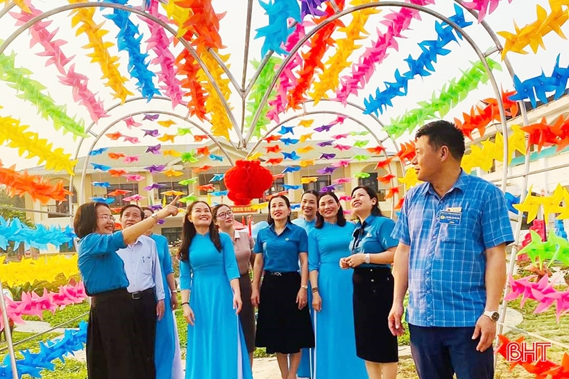 Nhiều công trình ý nghĩa chào mừng đại hội công đoàn ở Hương Khê