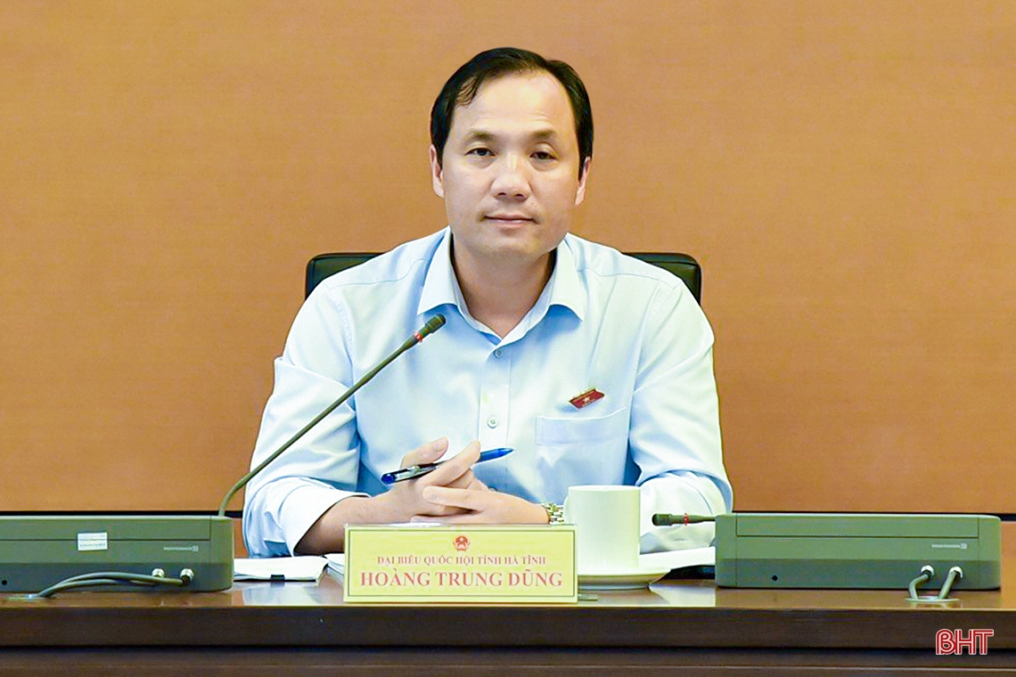 Trưởng đoàn ĐBQH Hà Tĩnh điều hành phiên thảo luận tổ về kinh tế - xã hội