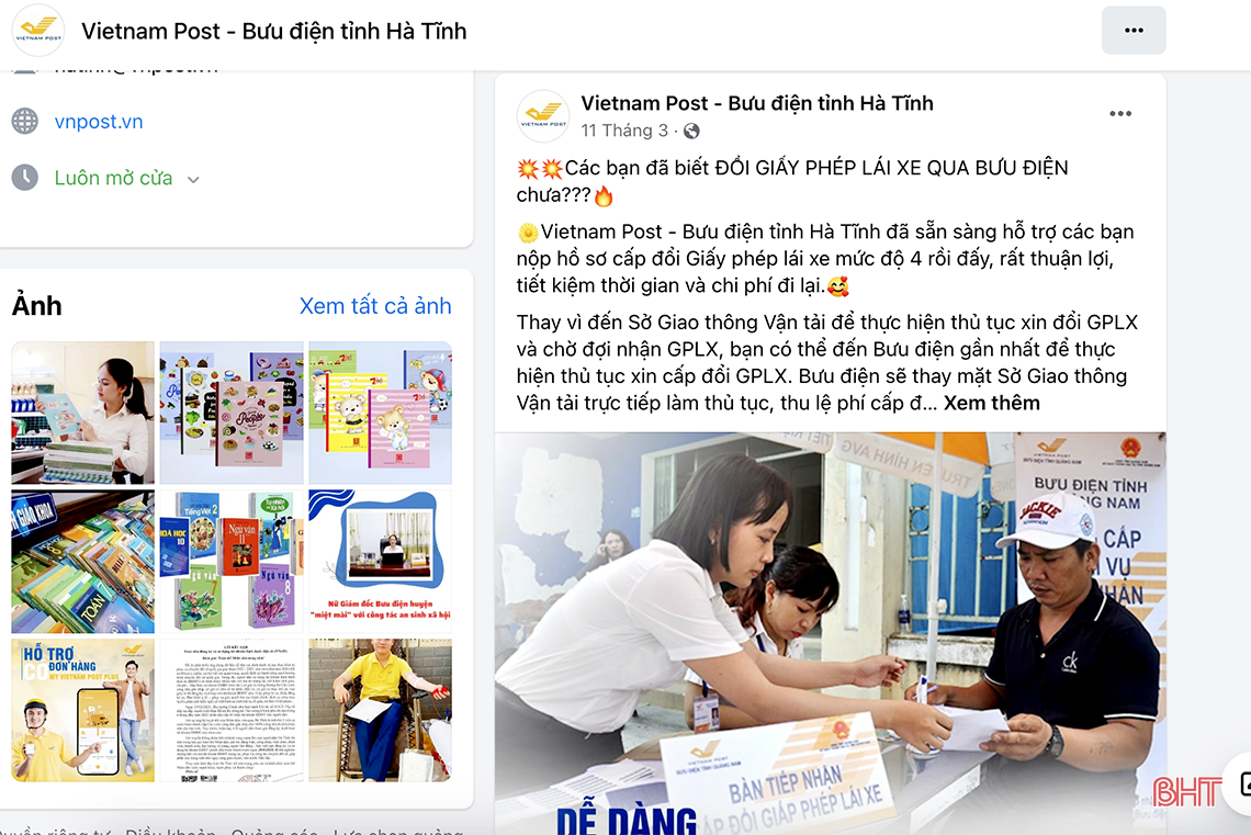 Bưu điện Hà Tĩnh nỗ lực hỗ trợ người dân cấp đổi giấy phép lái xe trực tuyến