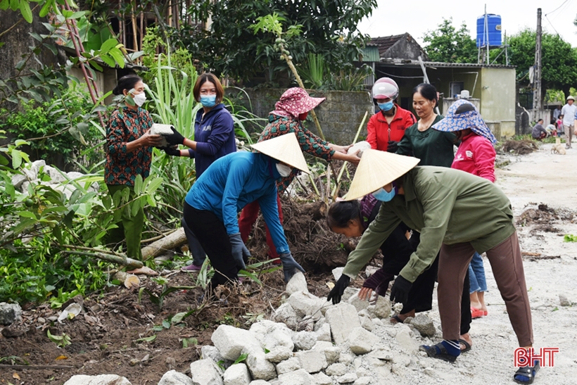 Dấu ấn các tổ chức đoàn thể trong xây dựng NTM ở Lộc Hà