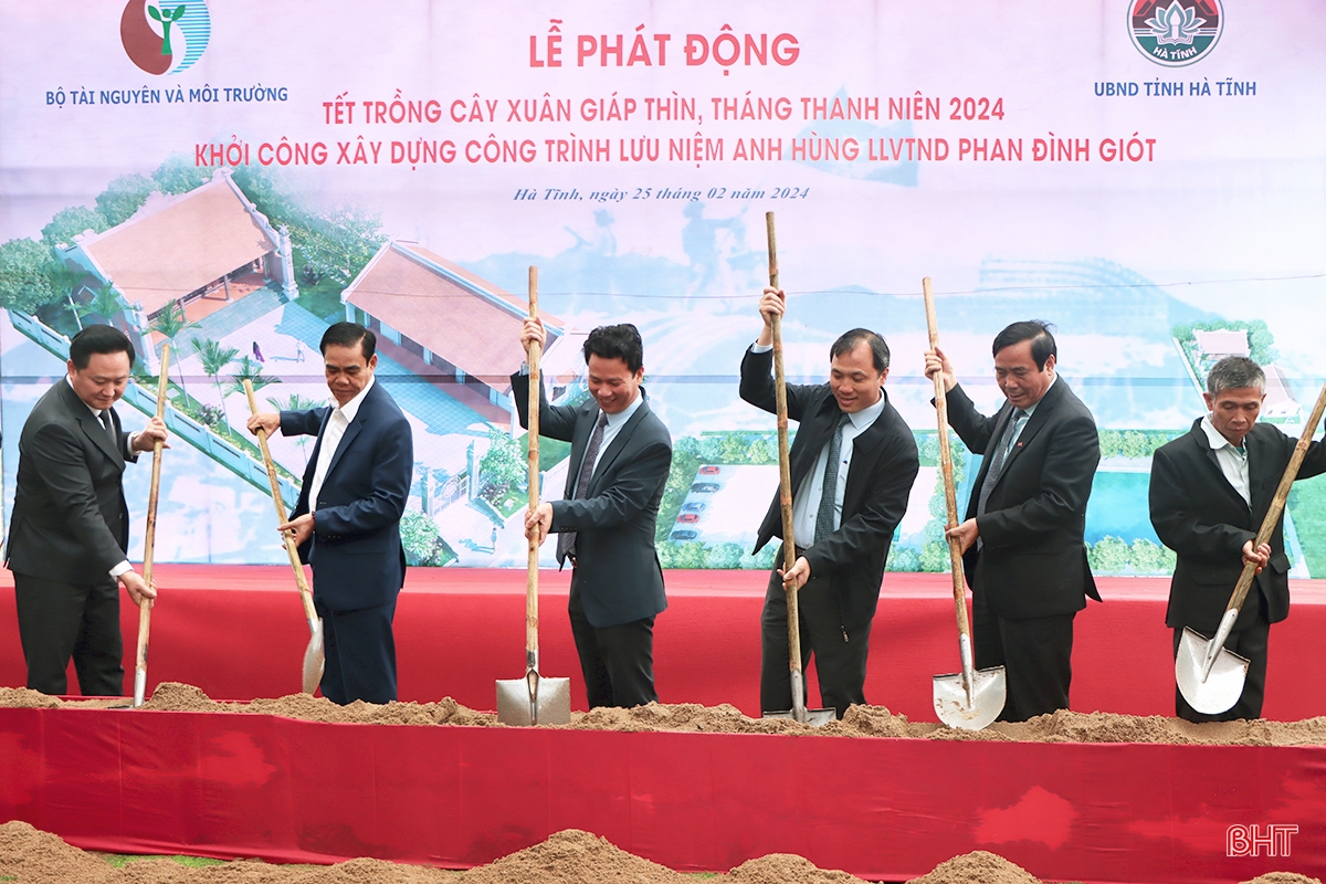 Khởi công xây dựng công trình lưu niệm Anh hùng Phan Đình Giót tại Hà Tĩnh