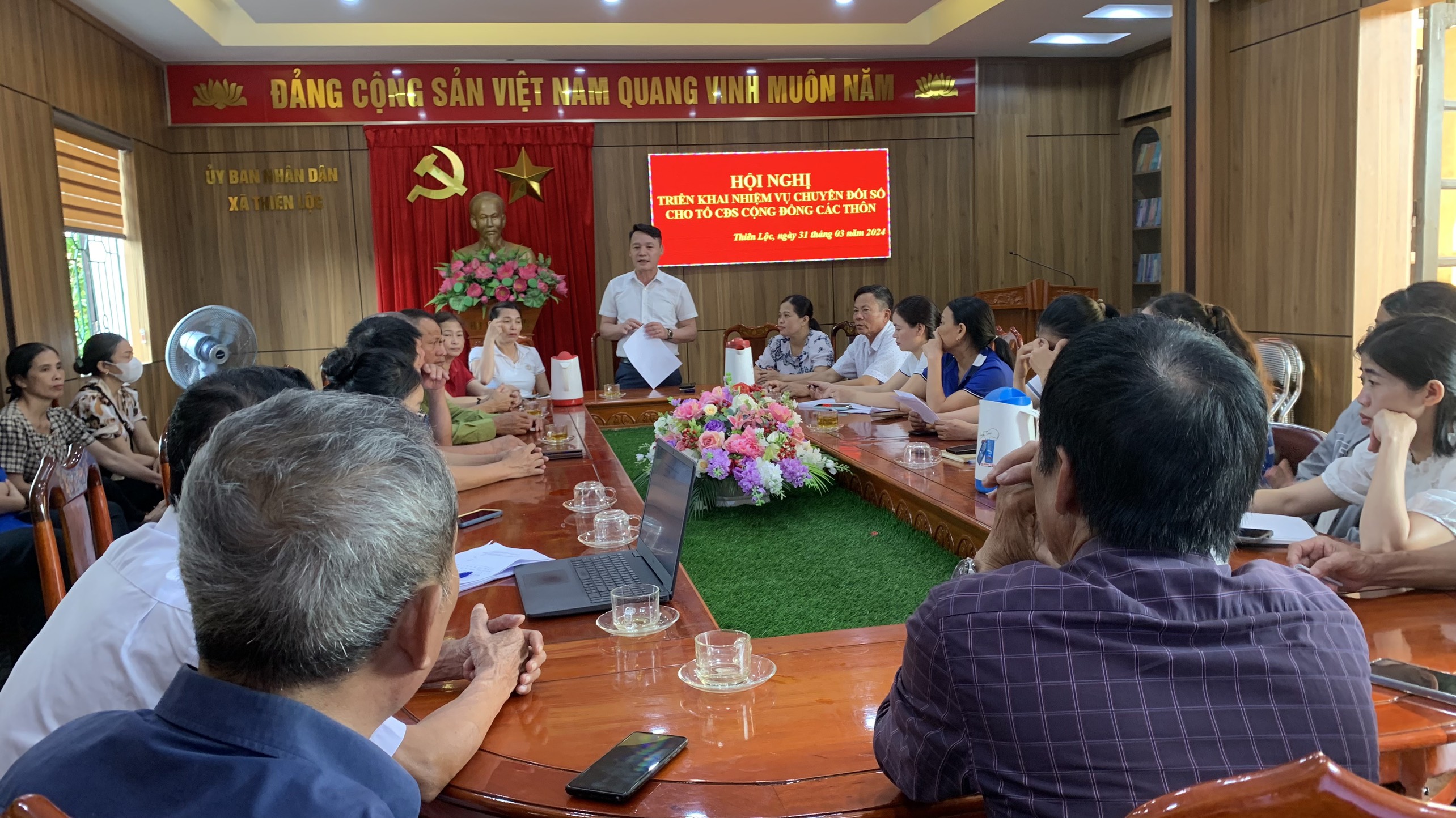 Xã Thiên Lộc triển khai công tác Chuyển đổi số năm 2024