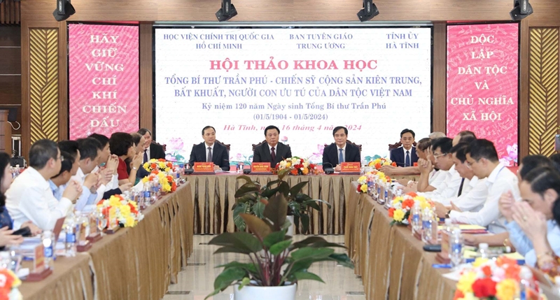 Hà Tĩnh tổ chức hội thảo khoa học kỷ niệm 120 năm Ngày sinh Tổng Bí thư Trần Phú