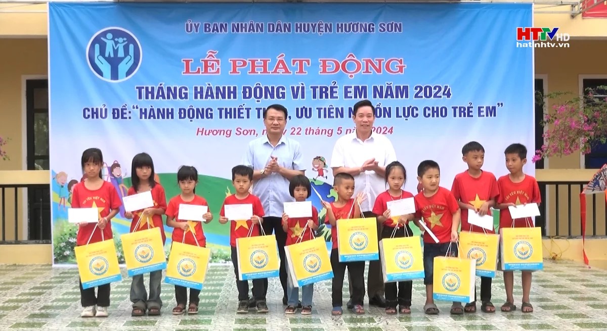 Huyện Hương Sơn phát động ''Tháng hành động vì trẻ em năm 2024''