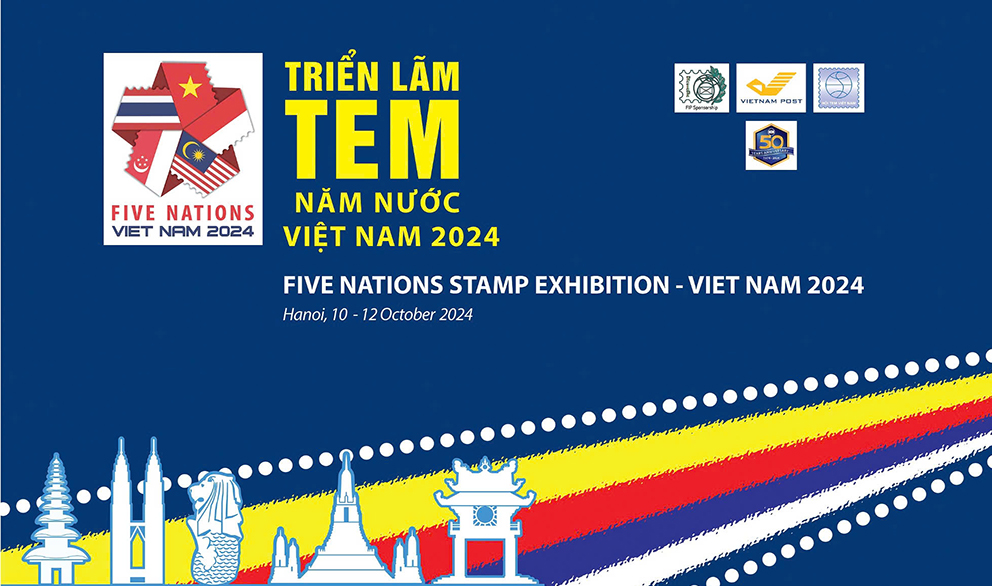 Việt Nam đăng cai tổ chức Triển lãm Tem 5 nước Asean