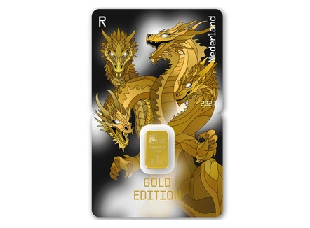 Bưu chính Hà Lan phát hành thêm phiên bản đặc biệt của tem tiền điện tử số 3 (NL Gold Edition draak)