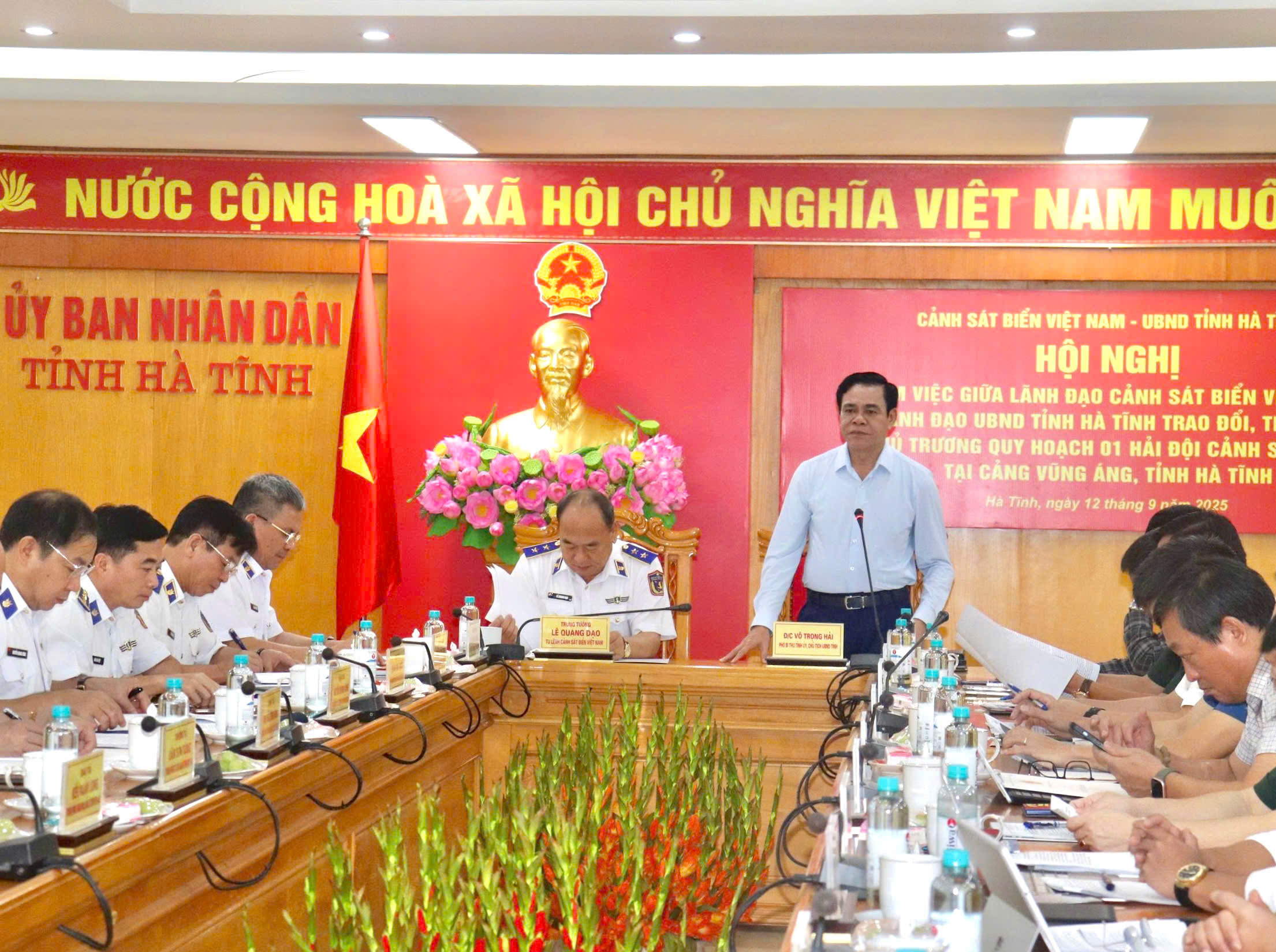 Hà Tĩnh phối hợp Cảnh sát biển sớm triển khai quy hoạch xây dựng Hải đội tại cảng Vũng Áng