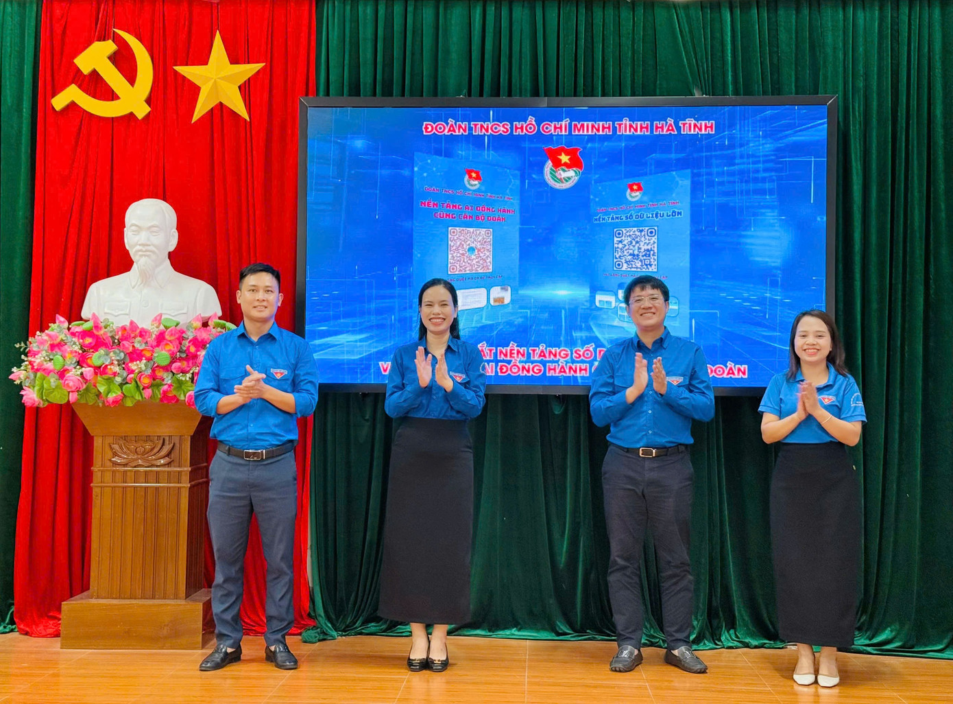 Tỉnh Đoàn Hà Tĩnh đã tổ chức lễ ra mắt hai công trình thanh niên ứng dụng công nghệ chuyển đổi số