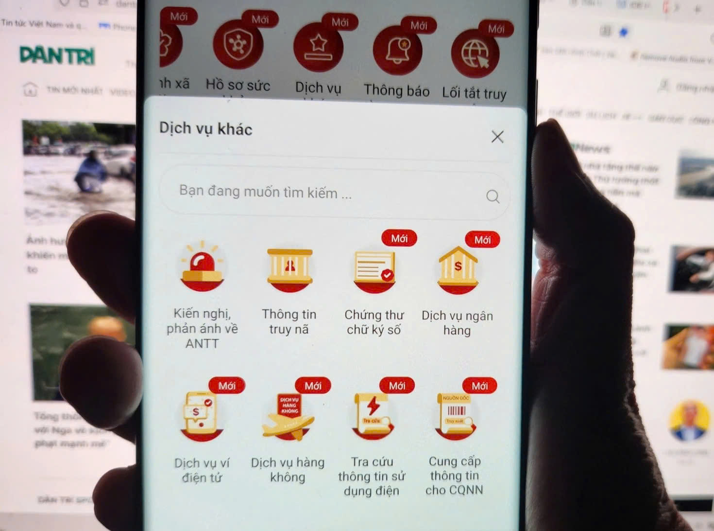 Hướng dẫn tra cứu thông tin “truy nã” trên ứng dụng VNeID
