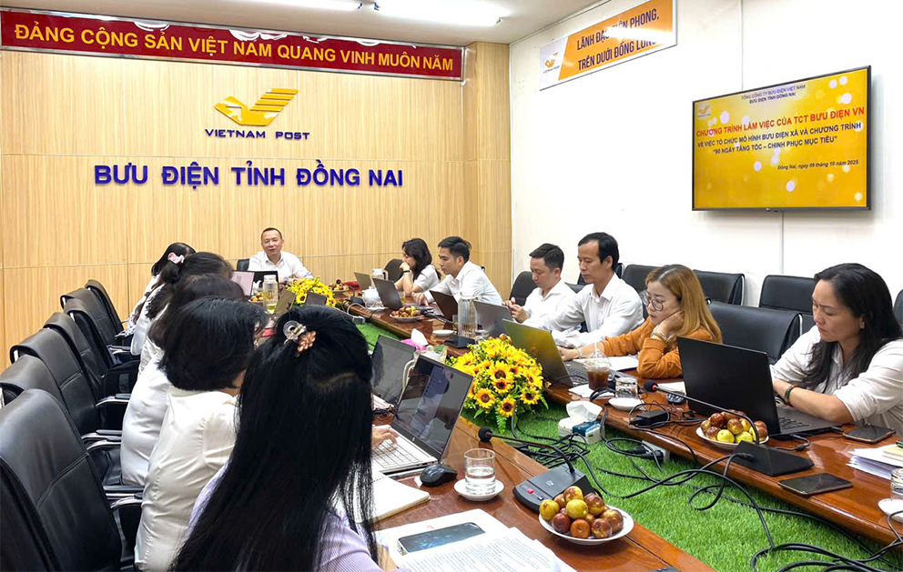 Tổng công ty Bưu điện Việt Nam làm việc với Bưu điện Đồng Nai về xây dựng mô hình kênh bán hàng