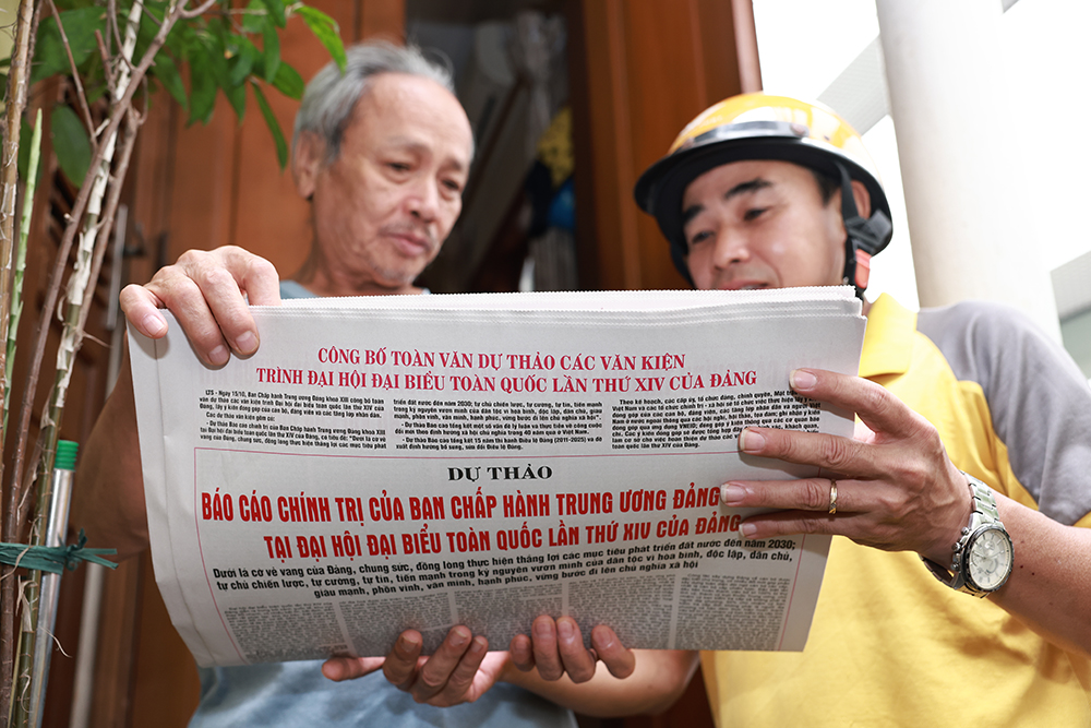 Bưu điện Việt Nam bảo đảm chuyển phát kịp thời phụ trương công bố dự thảo các văn kiện Đại hội XIV của Đảng đến toàn dân