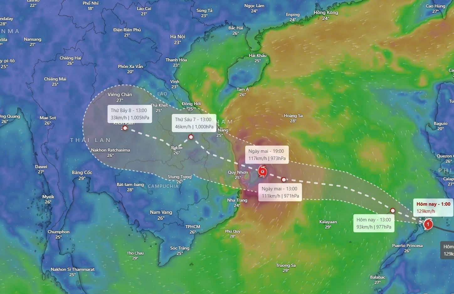 Chủ tịch UBND tỉnh ban hành Công điện về việc tập trung khắc phục hậu quả mưa lũ gây ra và ứng phó với bão KALMAEGI