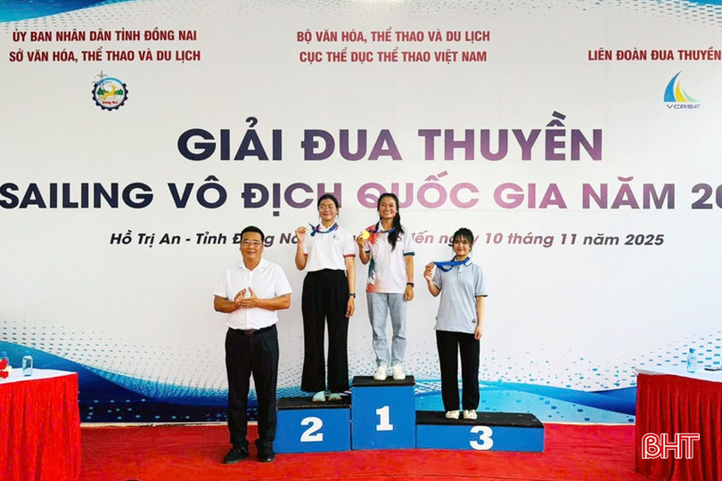 Hà Tĩnh giành 5 huy chương Giải Đua thuyền Sailing vô địch quốc gia