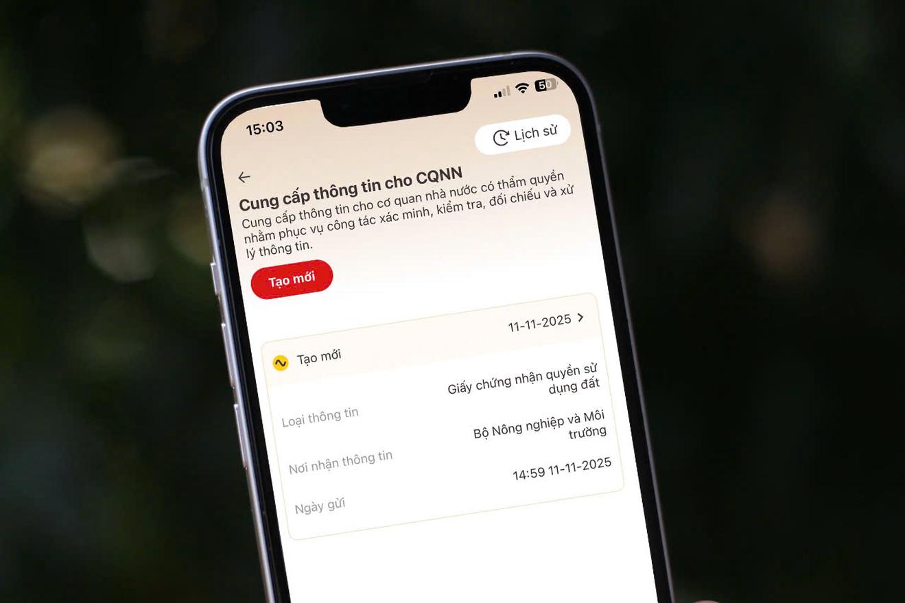 Hướng dẫn 3 bước nộp “sổ đỏ” trên VNeID, góp phần làm sạch dữ liệu đất đai