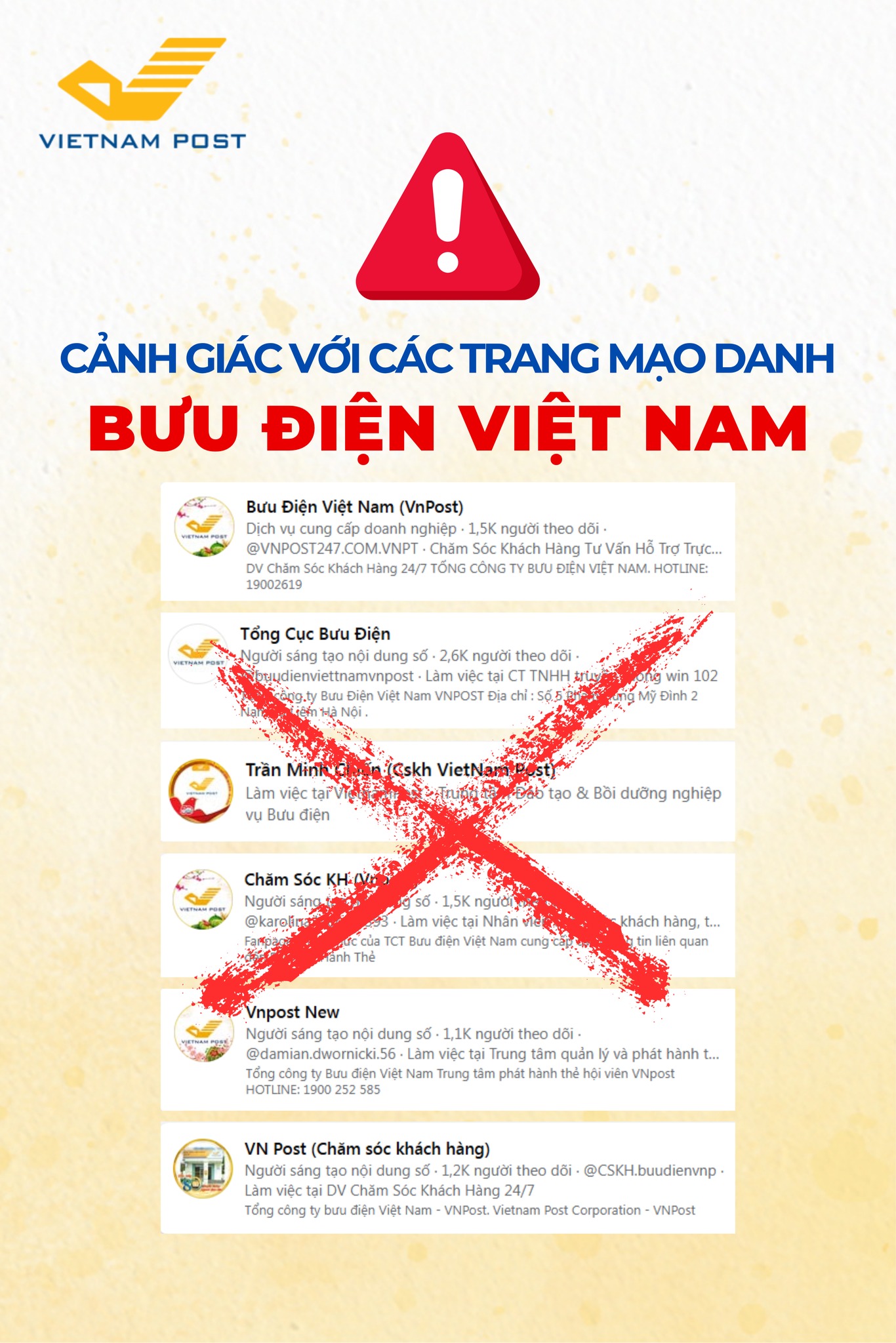 Cảnh báo trang giả mạo Bưu điện Việt Nam lừa đảo khách hàng