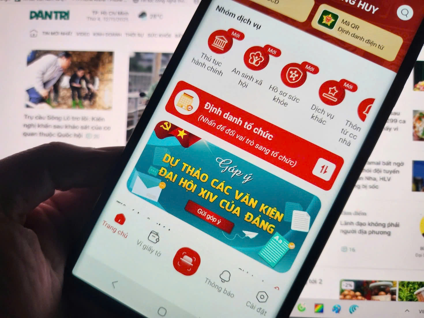 Cách góp ý dự thảo Văn kiện Đại hội XIV của Đảng thông qua ứng dụng VNeID