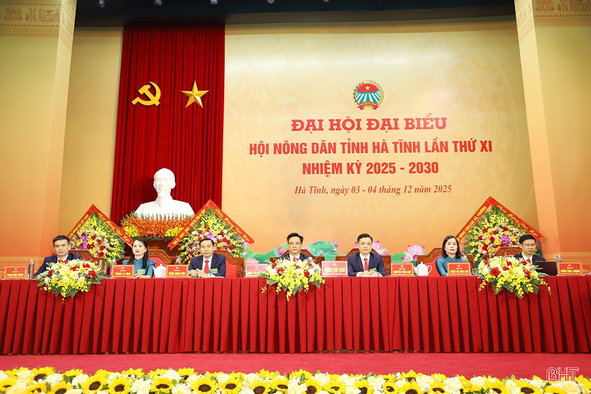 Đại hội đại biểu Hội Nông dân Hà Tĩnh lần thứ XI hoàn thành phiên thứ nhất