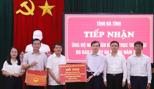 Hà Tĩnh gửi thư cảm ơn các tổ chức, cá nhân hỗ trợ vượt qua khó khăn do thiên tai