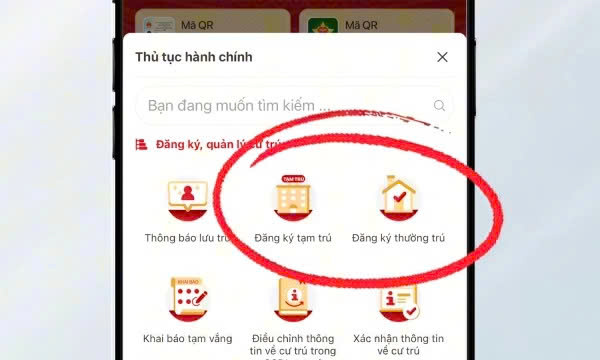 Hướng dẫn cập nhật, chỉnh sửa thông tin cư trú trên ứng dụng VNeID